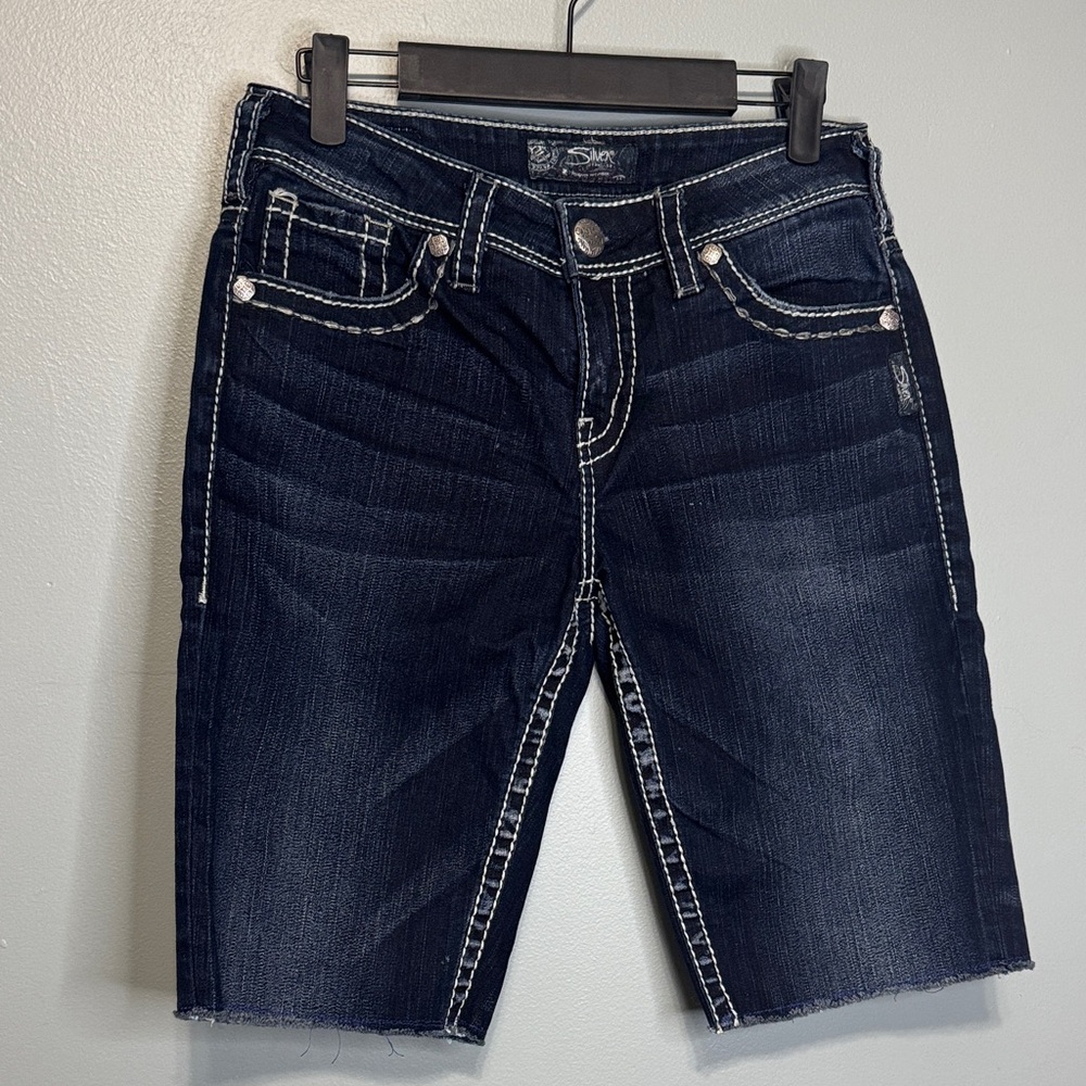 Silver Jeans Dark‎ Blue Denim Shorts